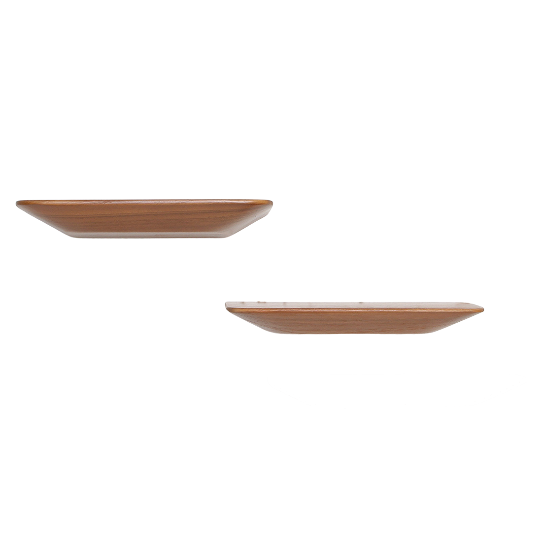 Estante de pared de teca Craftsman - juego de 2