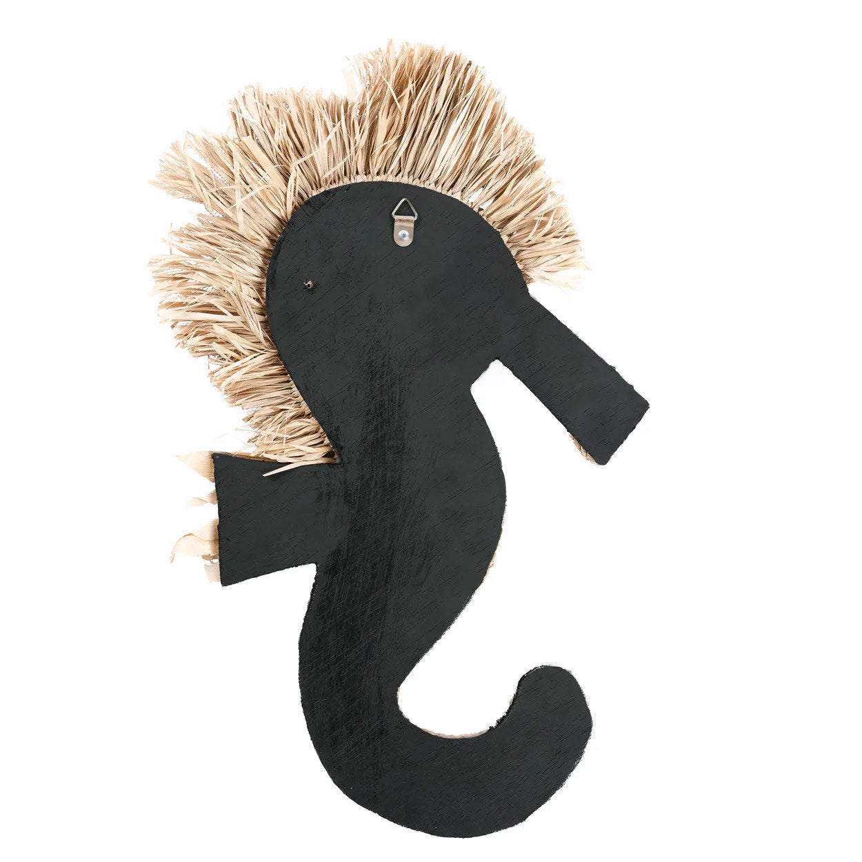 El caballito de mar de concha - blanco