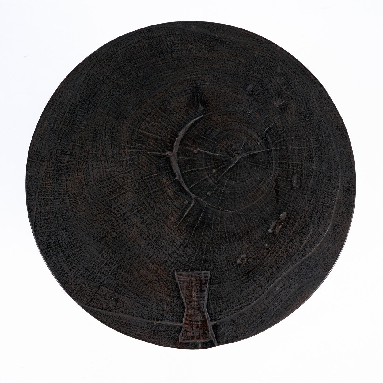 Mesa Auxiliar El Reloj de Arena - Nogal Oscuro