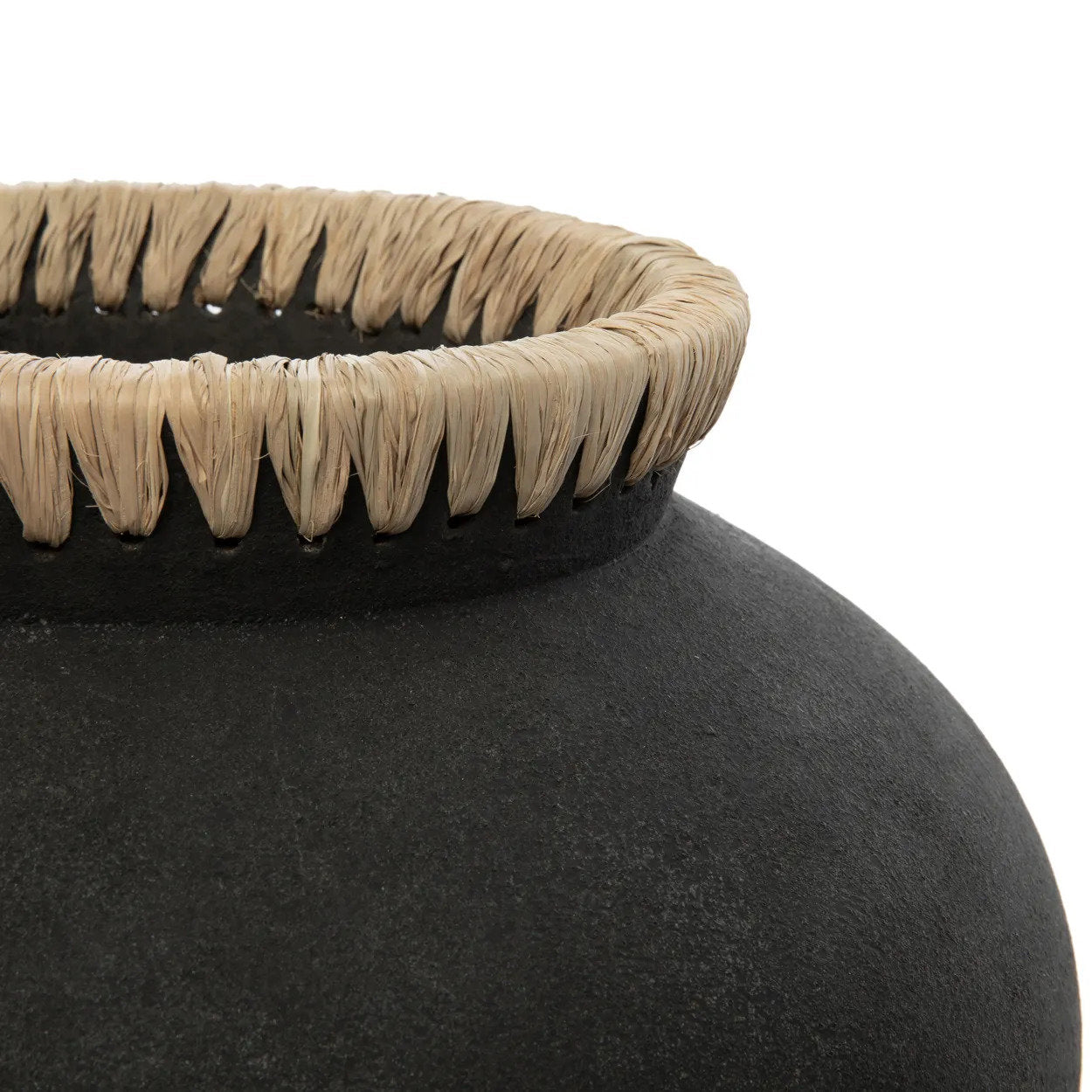 El jarrón Styly - Negro natural - S