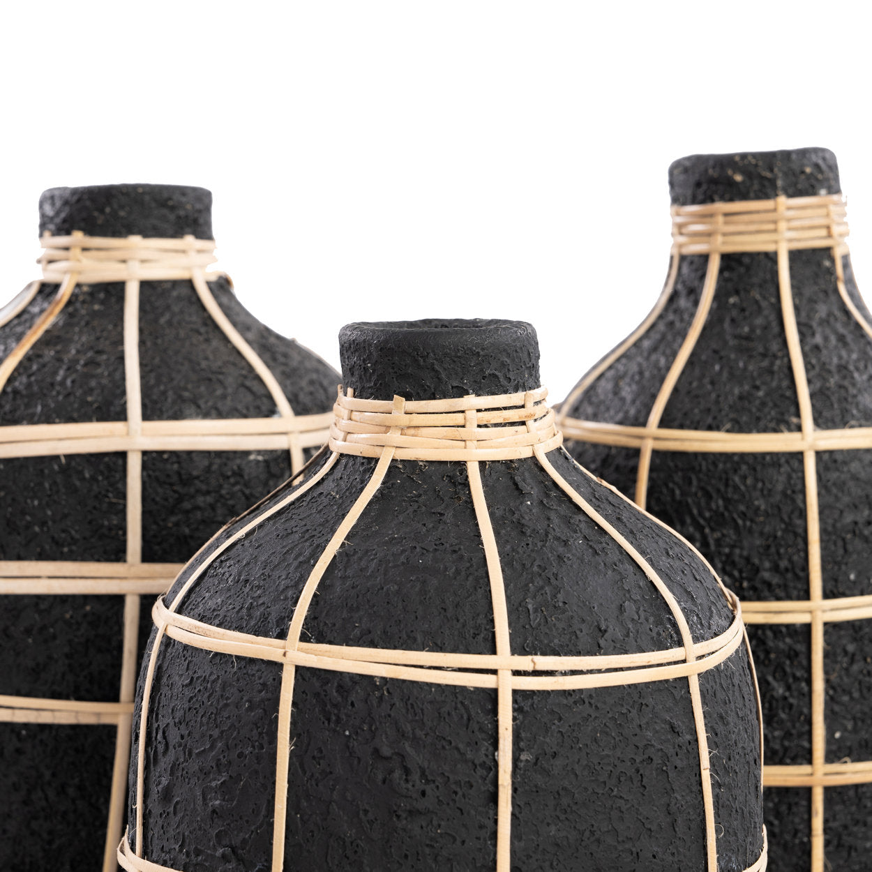 Jarrón Whoopy - Negro Natural - M