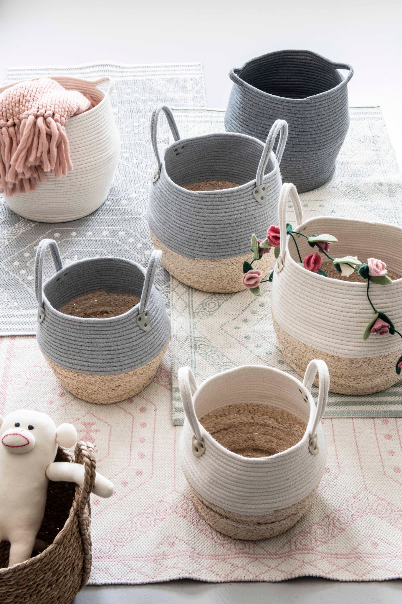 Cestas Kori de Kidsdepot - gris