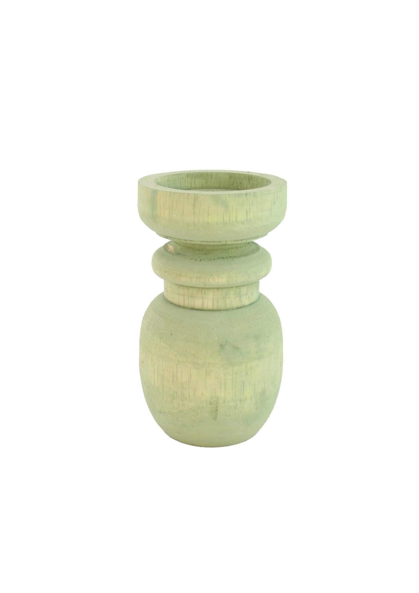 Candelabro de madera verde - The Hijau - L