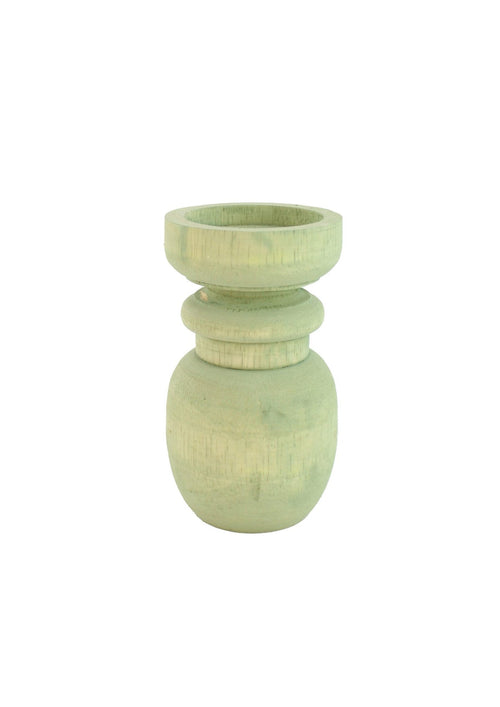 Candelabro de madera verde - The Hijau - L