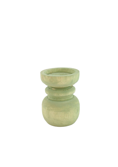 Candelabro de madera verde - The Hijau - S