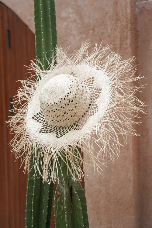 Sombrero de sol - bambú trenzado - The Pantai (60 x 10 cm)