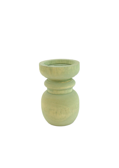 Portavelas de Madera Verde - The Hijau – M