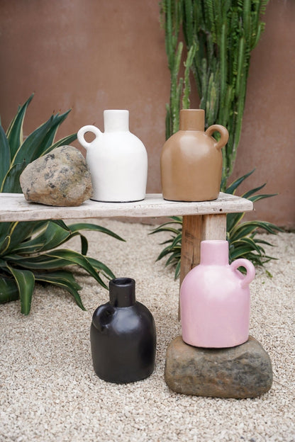 Jarrón de terracota - El clásico - Rosa
