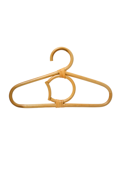 Percha de bambú - percha para ropa de niños - luna