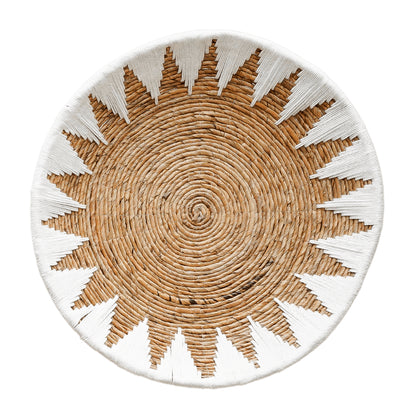 El plato de bambú con estrella - Blanco - XL - Hippie Monkey (67 cm)