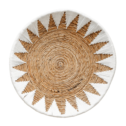El plato de bambú con estrella - Blanco - XL - Hippie Monkey (67 cm)