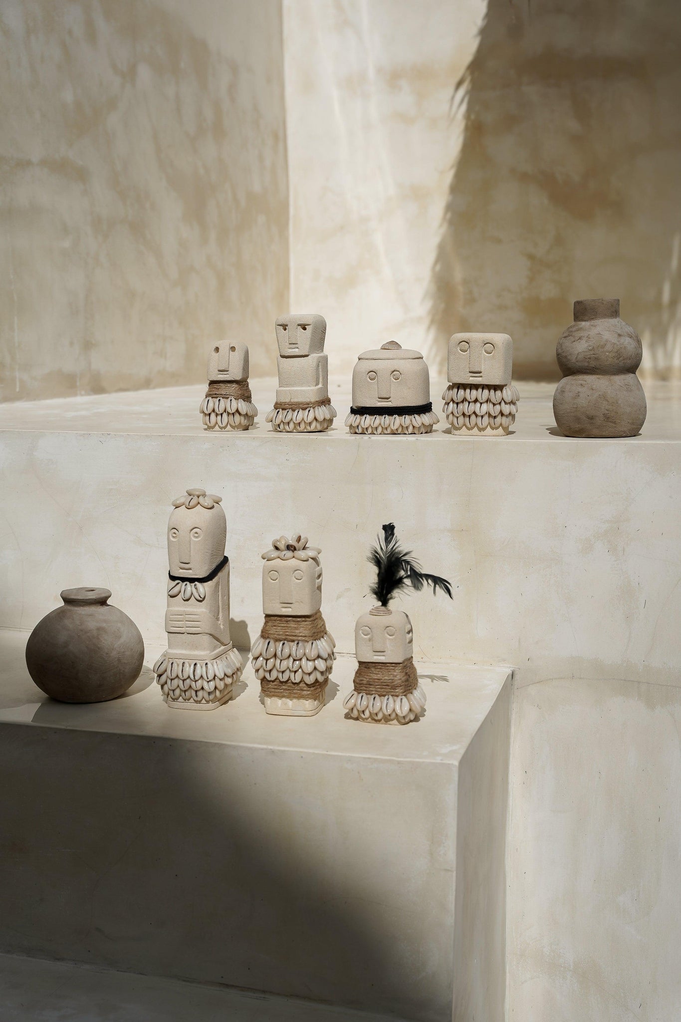 Estatuilla de piedra - Hombres de piedra boho - N.º 1