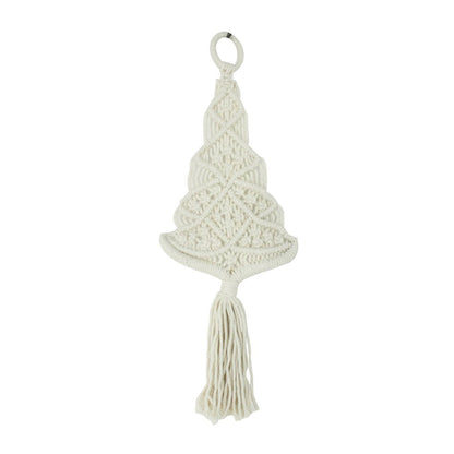 Colgador de macramé - Blanco