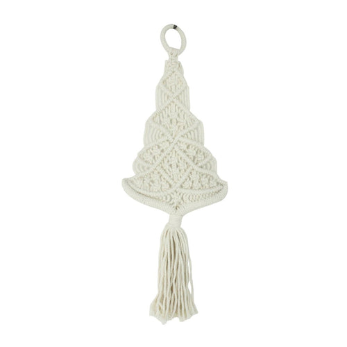 Colgador de macramé - Blanco