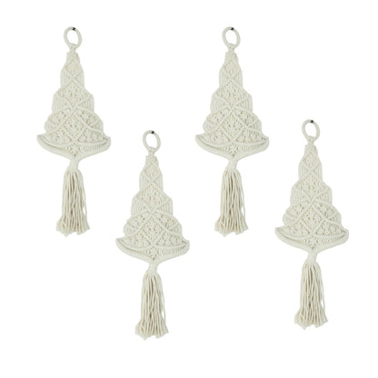 Colgador de macramé - Blanco