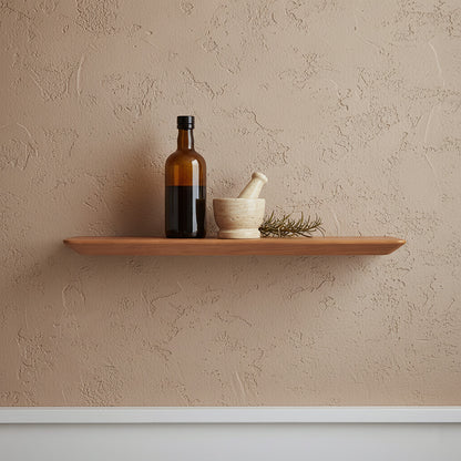 Estante de pared de teca Craftsman - 60 cm