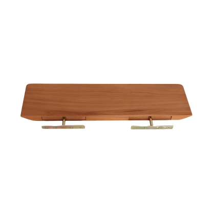 Estante de pared de teca Craftsman - 60 cm