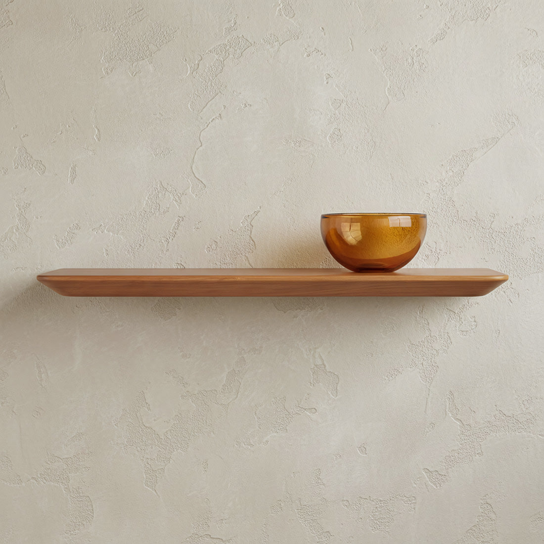 Estante de pared de teca Craftsman - 60 cm