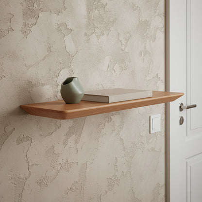 Estante de pared de teca Craftsman - 60 cm
