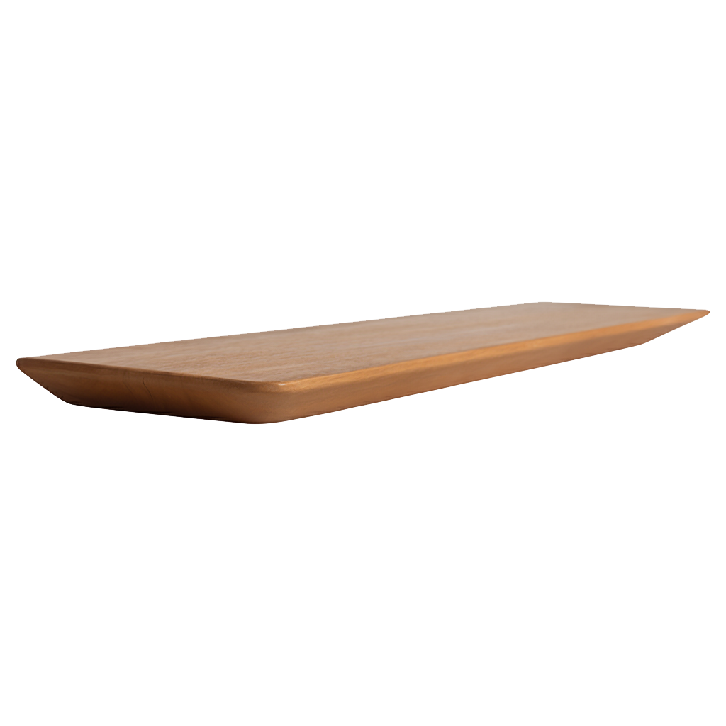 Estante de pared de teca Craftsman - 90 cm