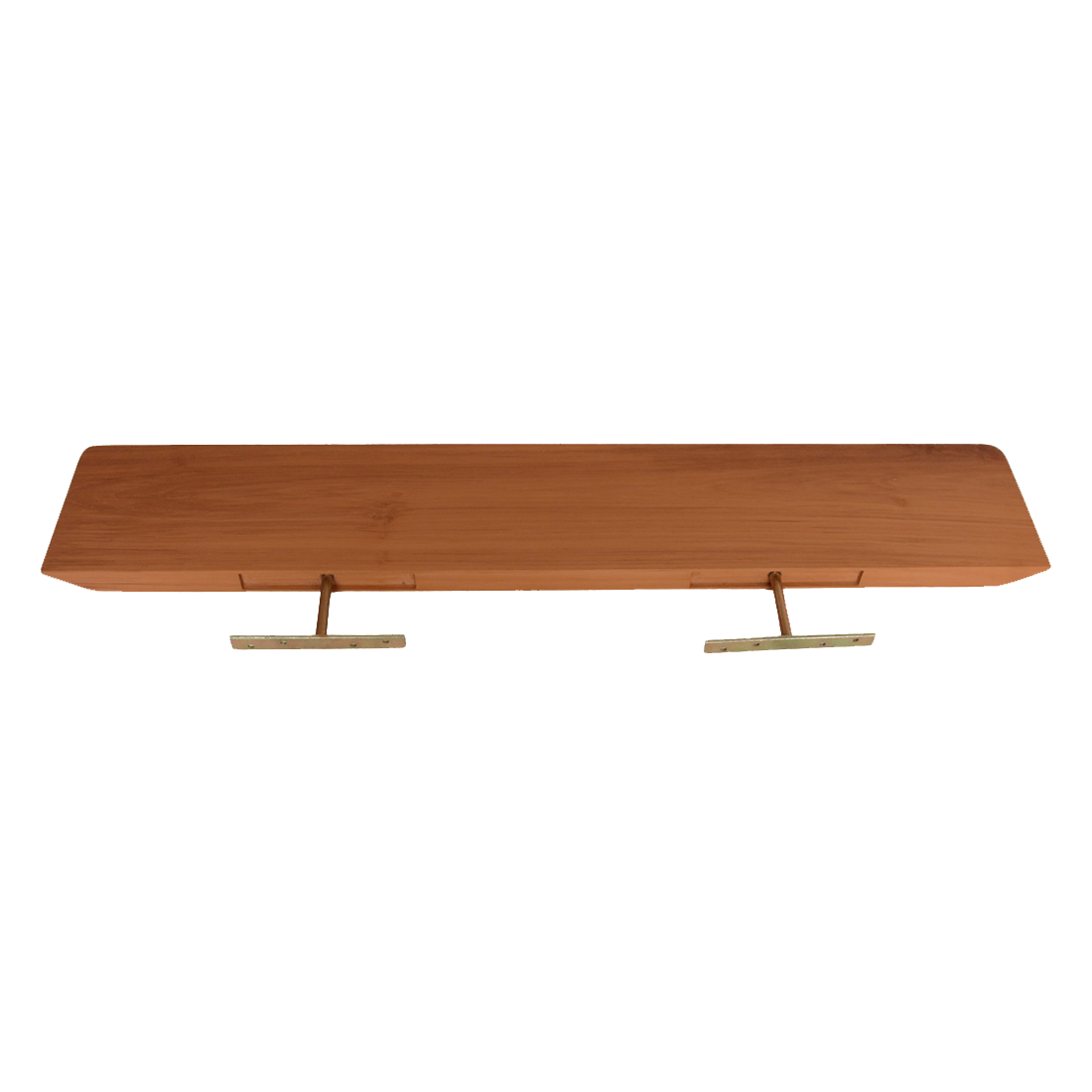 Estante de pared de teca Craftsman - 90 cm