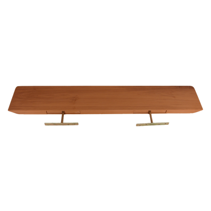 Estante de pared de teca Craftsman - 90 cm