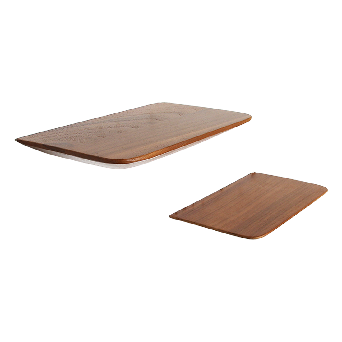 Estante de pared de teca Craftsman - juego de 2