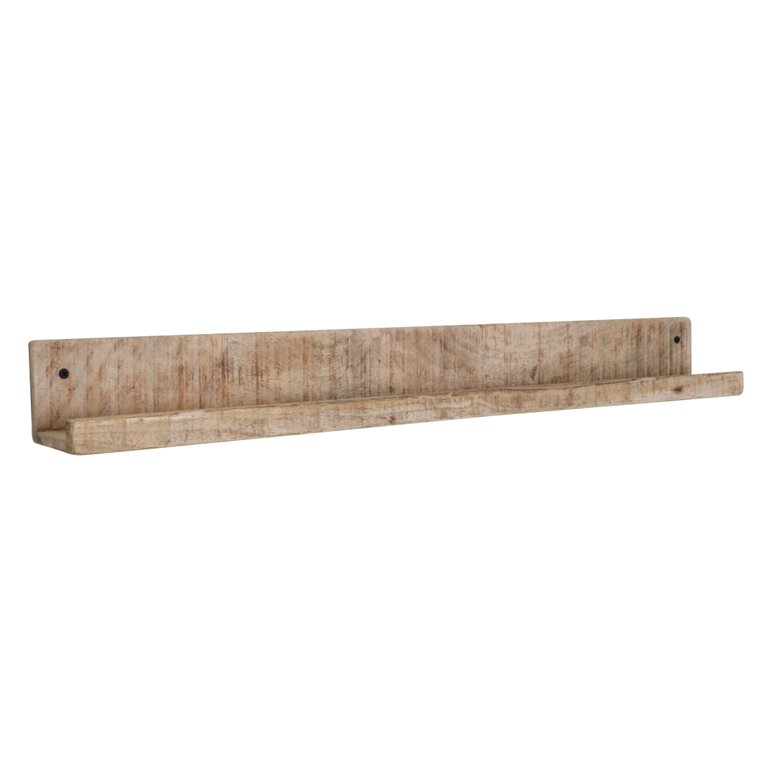 Estante de pared de madera de mango - Estante para fotos - 75x8x8 cm