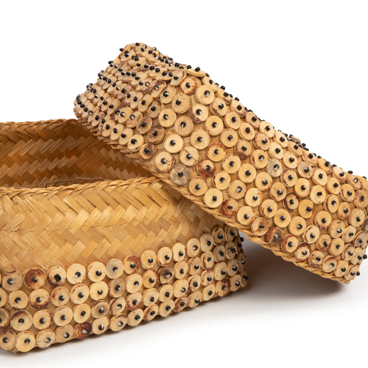Cesta de cáscara de coco - Natural - G