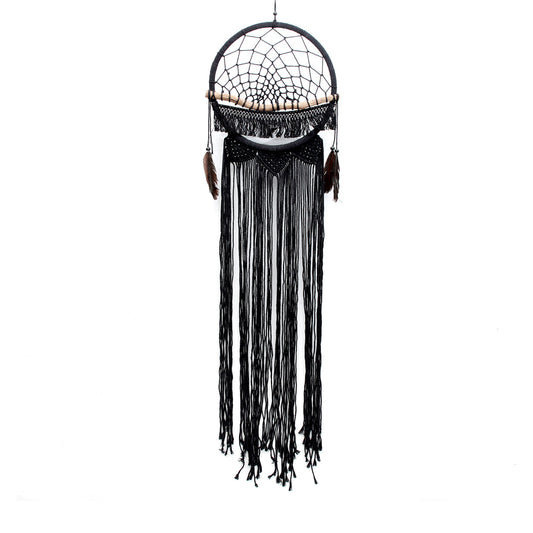 El soñador de macramé de madera - Negro