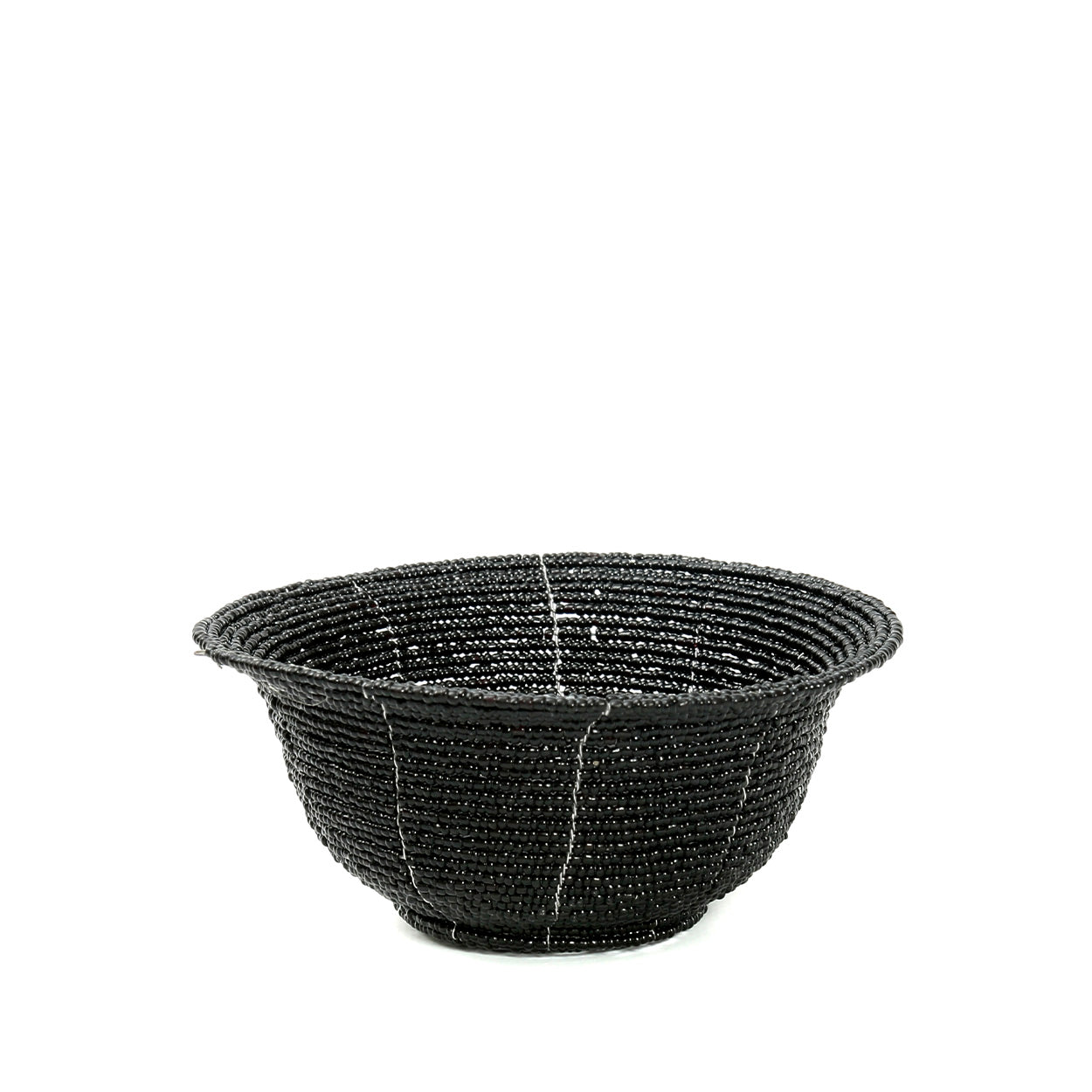 Cuenco de cuentas bajo - Negro - S