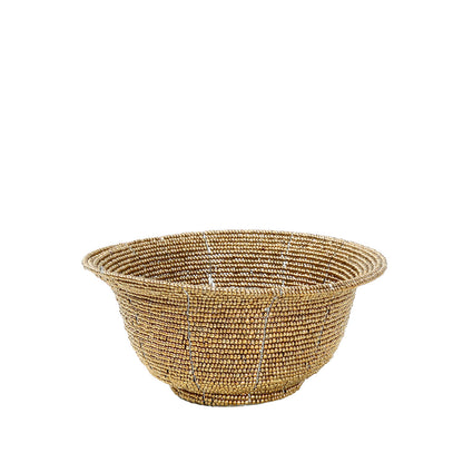 La fuente baja con perlas - Oro - S