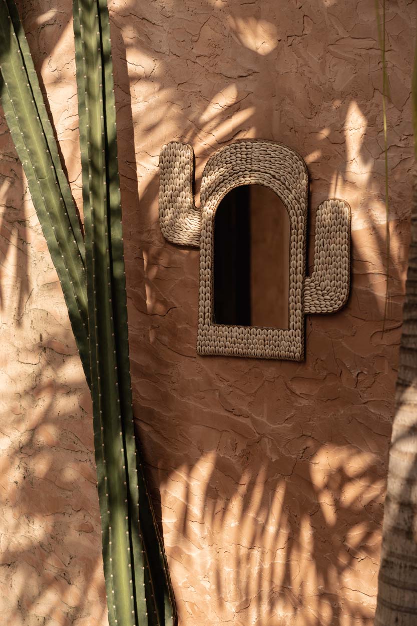 El Espejo de Concha de Cactus - Blanco