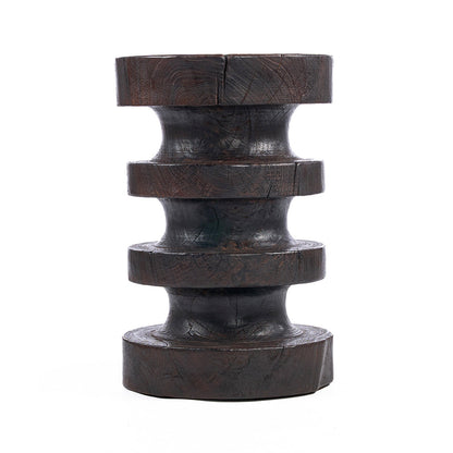 La mesa auxiliar Mocha Rings - nogal oscuro