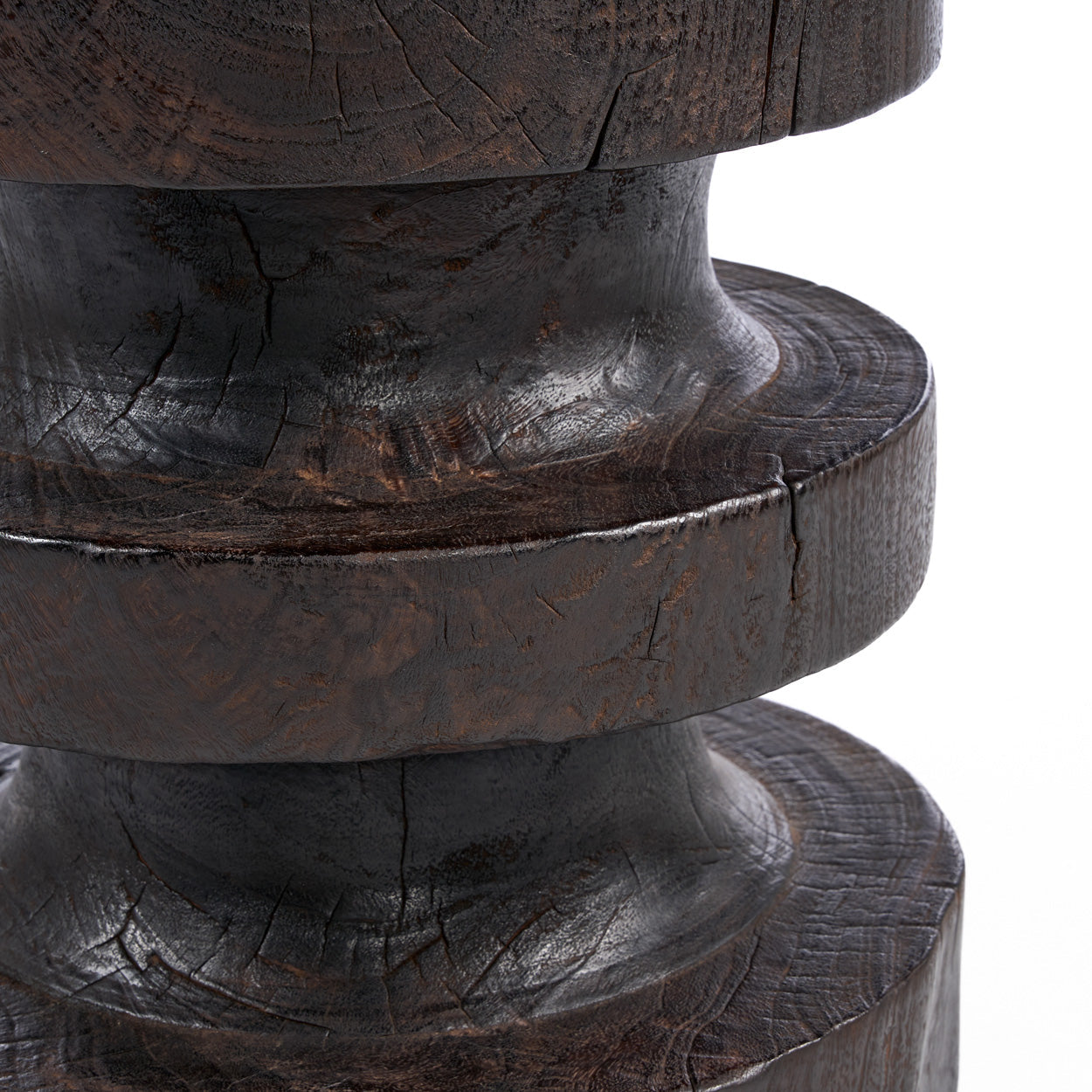 La mesa auxiliar Mocha Rings - nogal oscuro