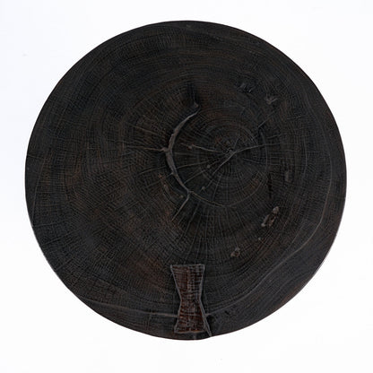 Mesa Auxiliar El Reloj de Arena - Nogal Oscuro
