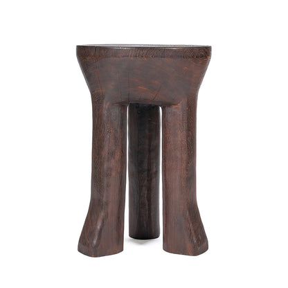 Mesa auxiliar Java con tres patas - Nogal oscuro