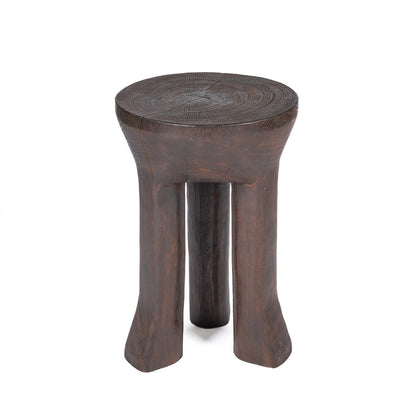 Mesa auxiliar Java con tres patas - Nogal oscuro