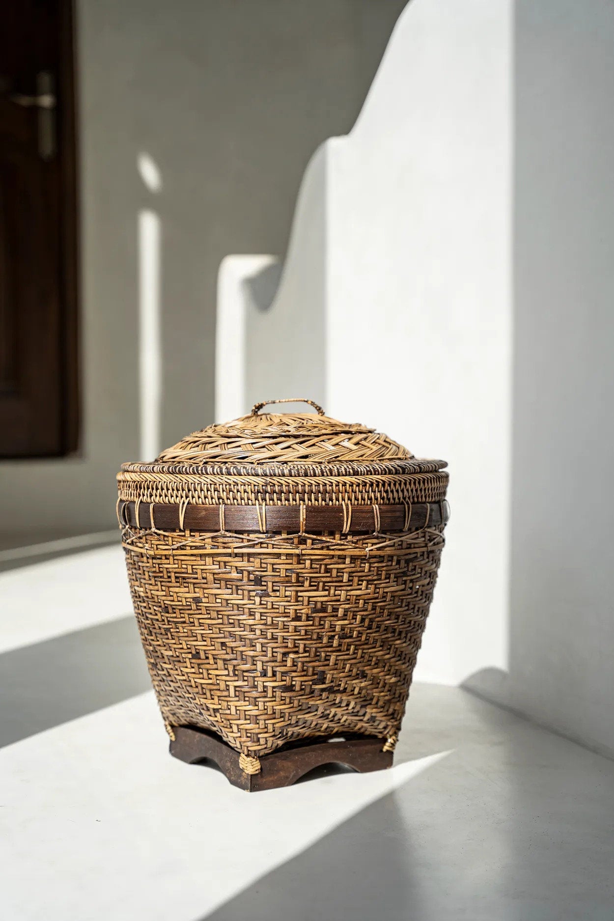 Cesta de Almacenamiento Colonial - Marrón Natural - M