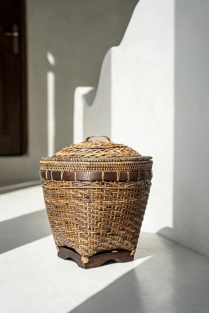 Cesta de Almacenamiento Colonial - Marrón Natural - M