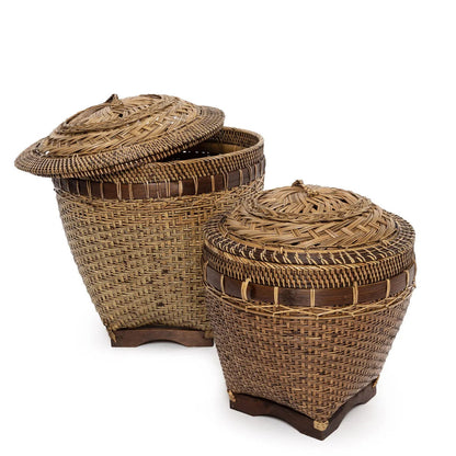 Cesta de Almacenamiento Colonial - Marrón Natural - M