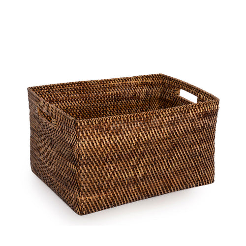 Cesta para revistas colonial - Marrón natural - XL