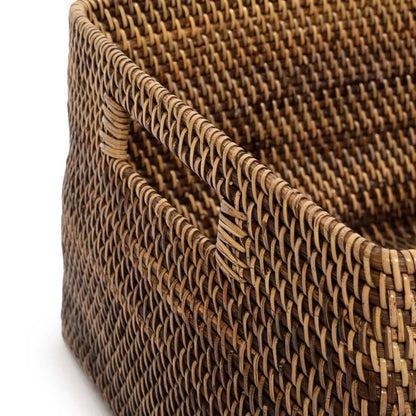 Cesta para revistas colonial - Marrón natural - XL