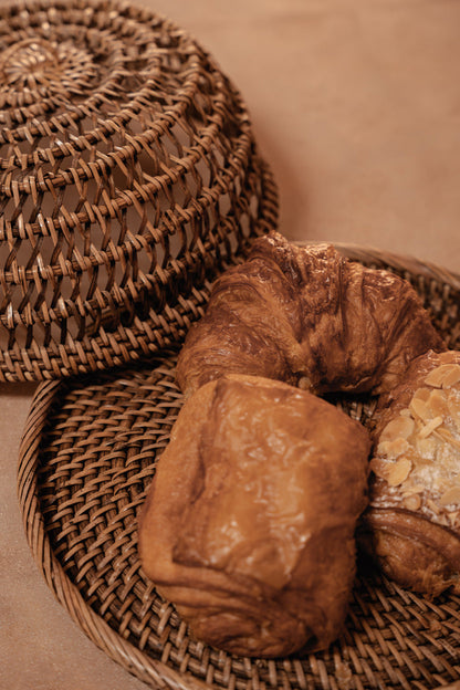 Campana de ratán para alimentos - marrón natural - M