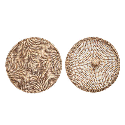 Campana de ratán para alimentos - marrón natural - M