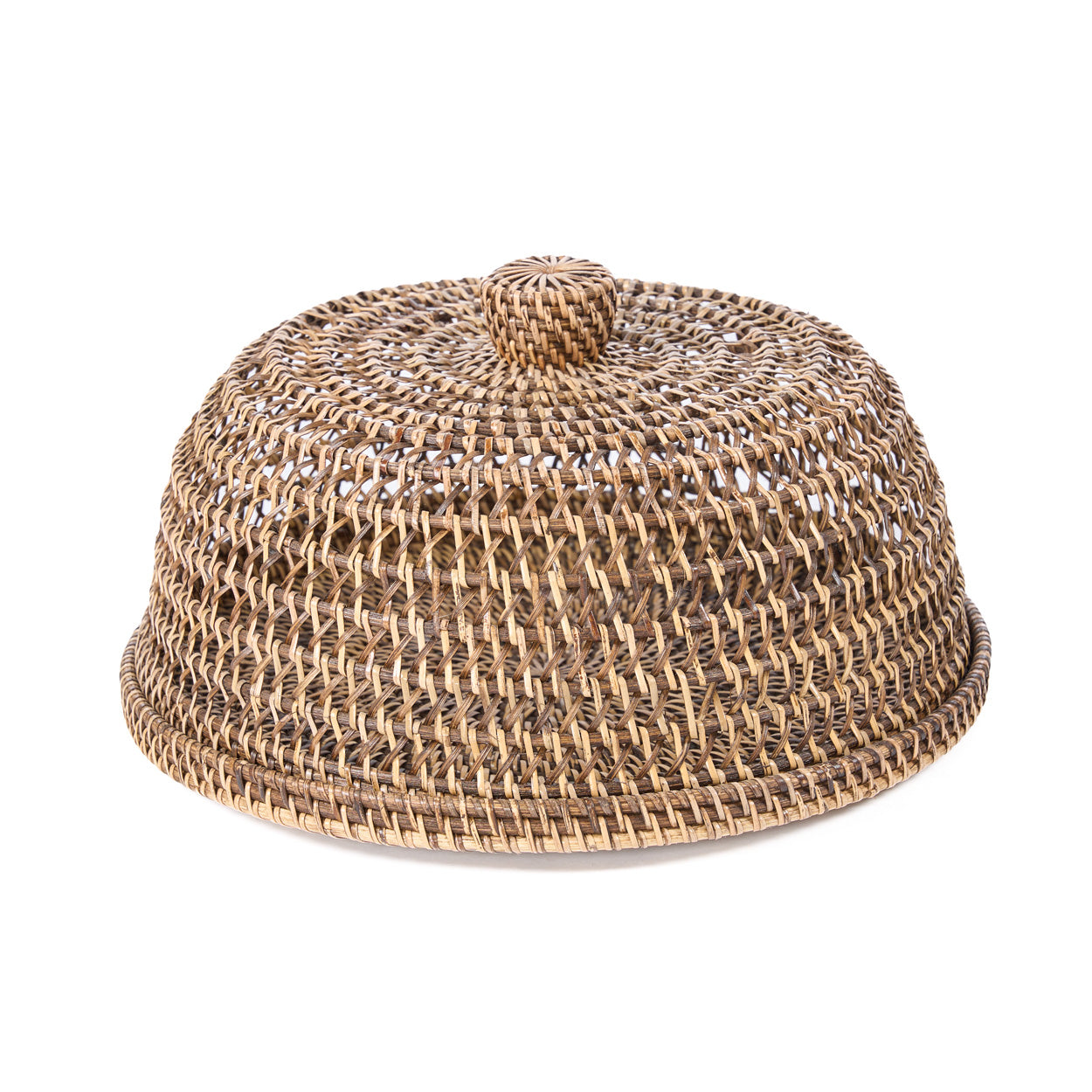 Campana de ratán para alimentos - marrón natural - M