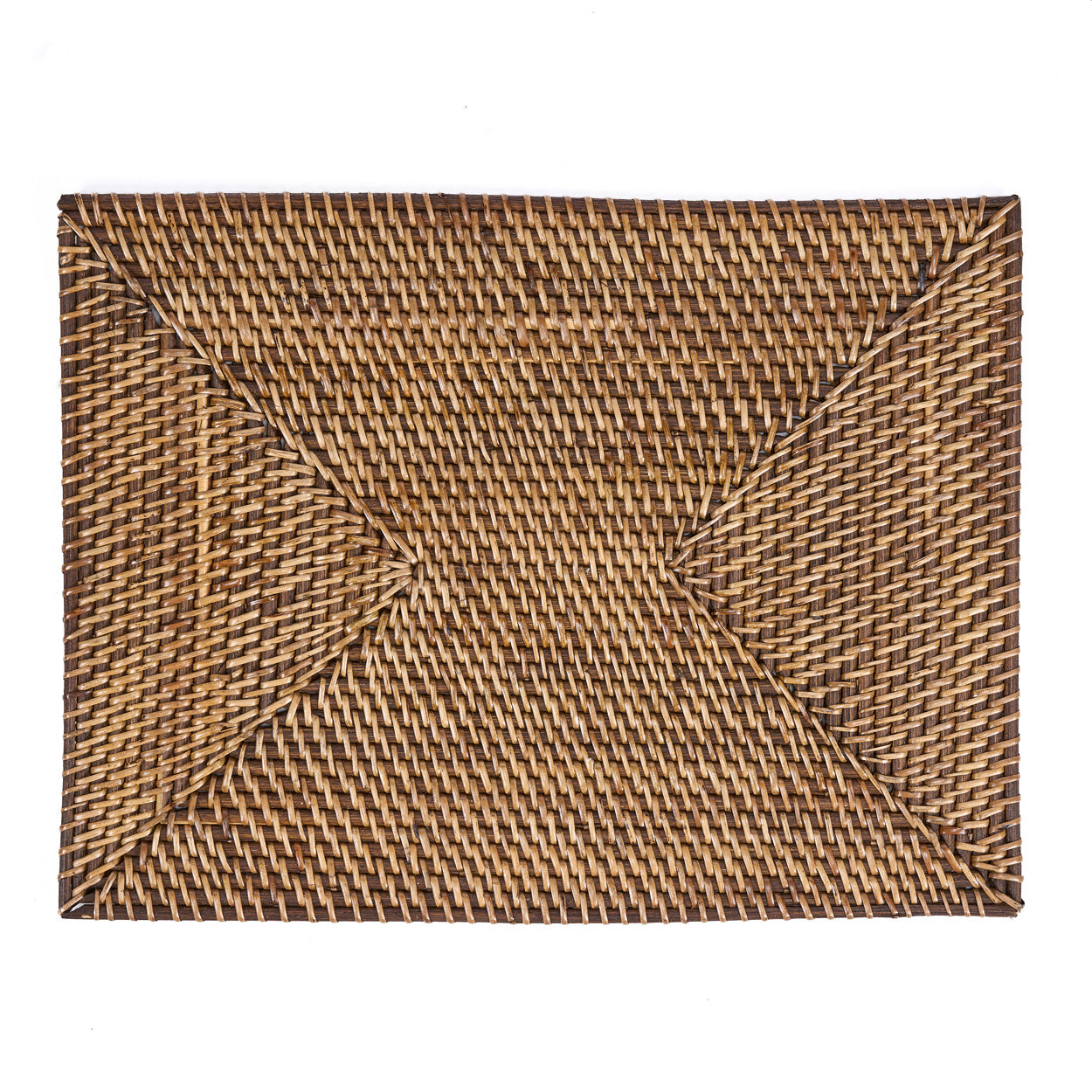 El mantel individual rectangular colonial - marrón natural