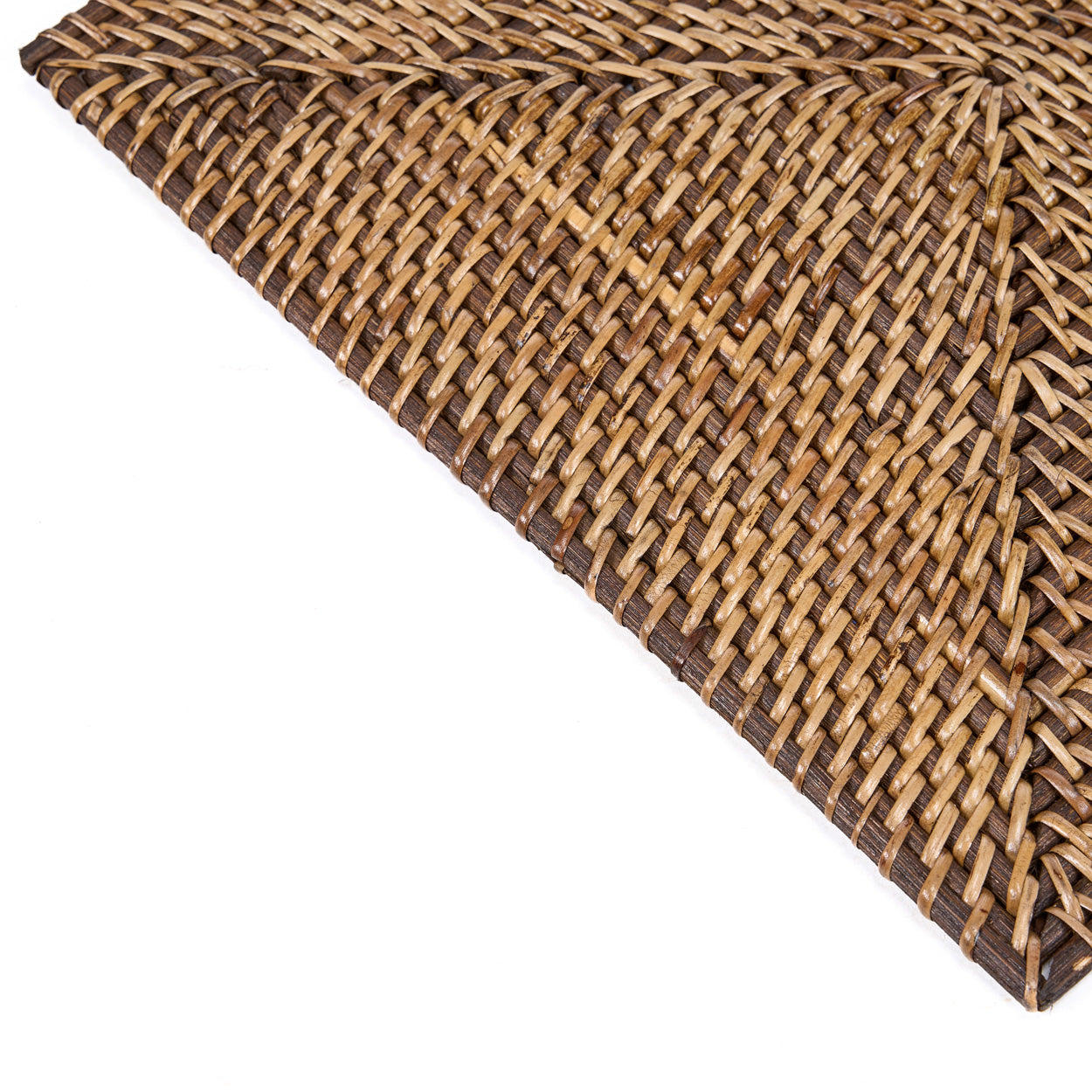 El mantel individual rectangular colonial - marrón natural