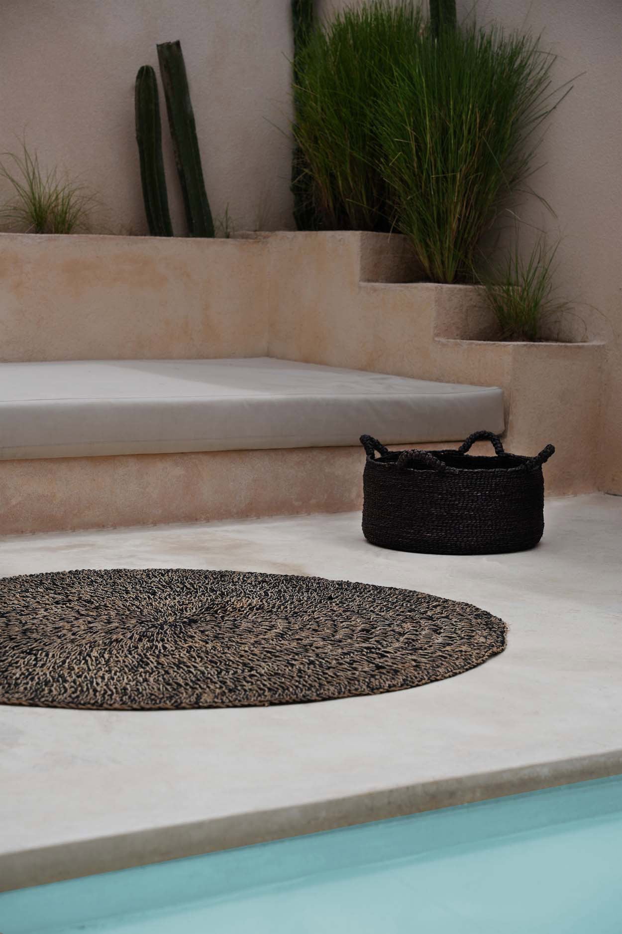 Alfombra de pasto marino - negro natural - 150