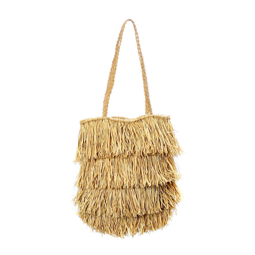 El bolso de rafia Bahamas - Natural